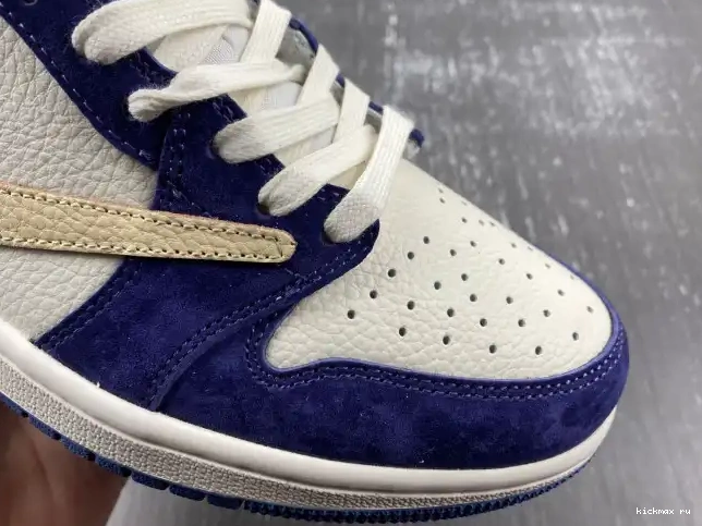 Rep MAX SCOTT X JORDAN 1 CUSTOM AIR TRAVIS DM7866-808 0605